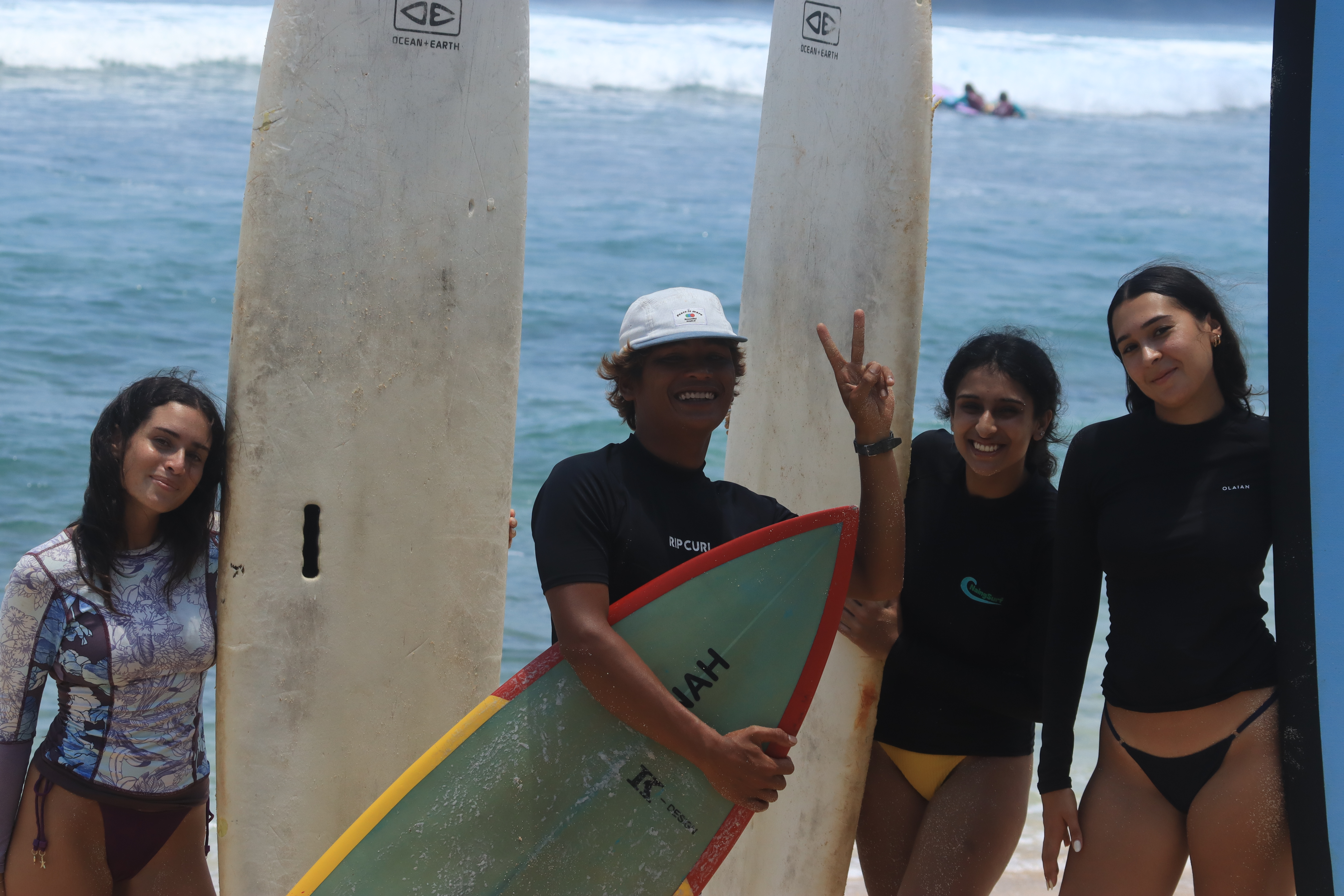 Surf lesson with Toba